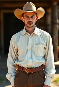 Western Preacher Outfit face swap