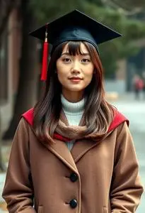 Graduation Filipiniana Dress Face Swap Buy Stock Photo