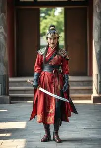 Katana Cosplay Costume face swap