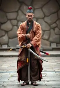Katana Male Cosplay face swap