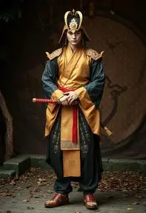 Katana Male Cosplay Fancy Dress face swap
