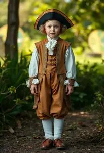Kid George Washington Costume face swap