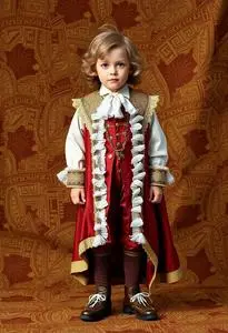 Kid Sir Isaac Newton Costume face swap