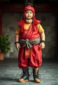 Kid Sumo Wrestler Costume face swap