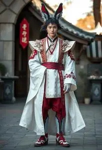 Kitsune Cosplay Male Fancy Dress face swap