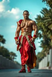 Male Bodybuilder Fancy Dress face swap