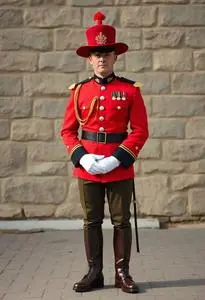 Male Canadian Mountie RCMP Costume face swap