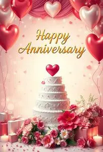 Anniversary Background Wallpaper. Add Your Photos