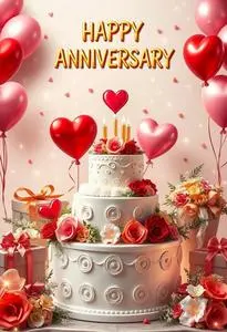 Anniversary Background Wallpaper. Add Your Photos
