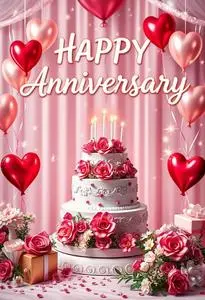Anniversary Background Wallpaper. Add Your Photos