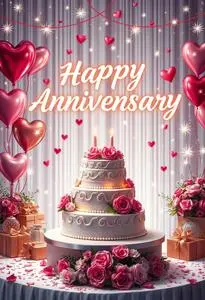 Anniversary Background Wallpaper. Add Your Photos