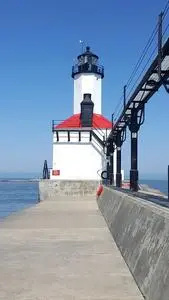 Lighthouse Michigan City Indiana phone wallpaper