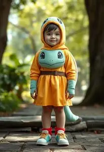 Pokmon Classic Squirtle Child Costume face swap