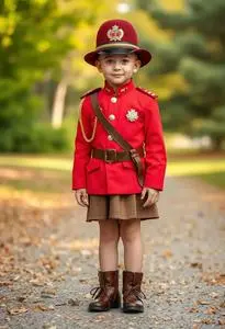 Rcmp Child Canadian Mountie Costume face swap
