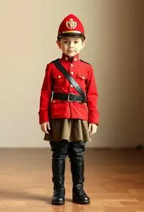 Rcmp Child Canadian Mountie Costume face swap