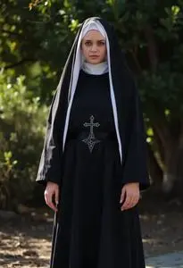 Satanic Nun Costume face swap