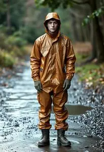 Muddy Buddy Rain Suit Costume face swap