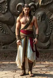 Male Satyr Cosplay face swap