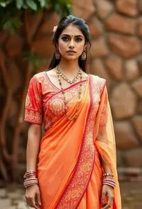Kediya Style Blouse Chaniya Choli face swap