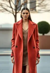 Mansur Gavriel Cashmere Coat face swap