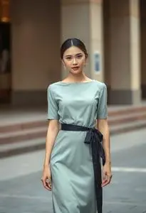 Model Baju Shanghai Modern face swap
