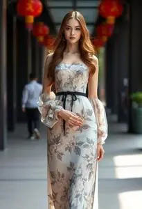 Model Dress Shanghai Modern face swap