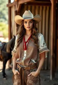 Nfr Rodeo Outfit face swap