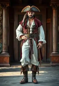 Peg Leg Pirate Costume face swap