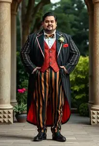 Plus Size Gomez Addams Costume Face Swap