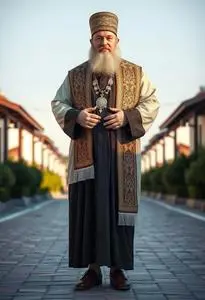Plus Size Rabbi Costume face swap