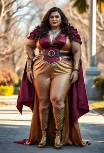 Plus Size Super Villain Costume face swap