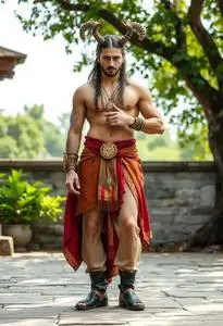 Satyr Cosplay Male face swap