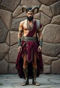 Satyr Cosplay Male Fancy Dress face swap