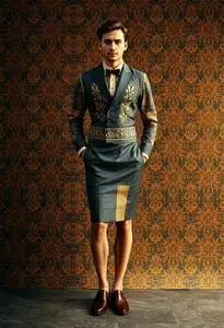 Retro Party Dress Male Face Swap