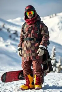 Snowboarding Outfit Male face swap
