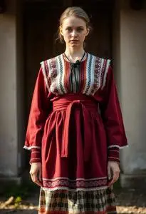 Estonian Folk Costume face swap