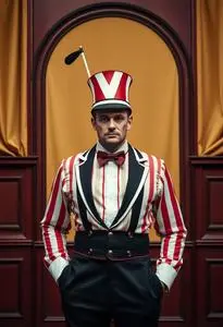 Circus Announcer Costume face swap