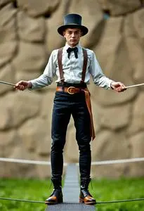 Circus Tightrope Walker Outfit face swap