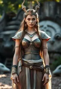 Freya Goddess Costume face swap