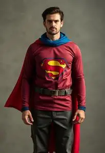 Generic Superhero Costume Adult face swap