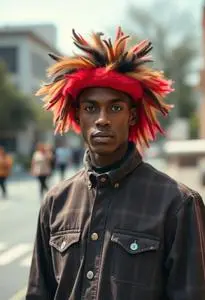 Jean Michel Basquiat Clothing Costume face swap
