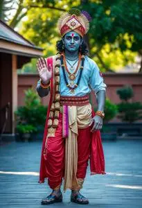 modern krishna dress Krishna Male Fancy Dress Costume Face Swap