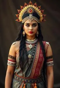 Fancy Dress Indian Mythological Female Character face swap