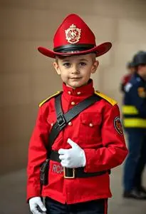 Rcmp Child Canadian Mountie Costume face swap