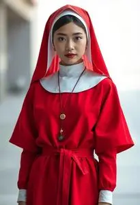 red nun dress The Red Nun