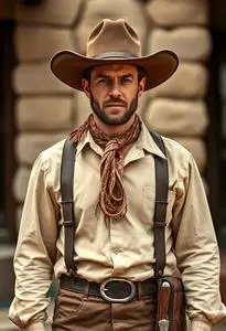 Wild West Preacher Costume face swap