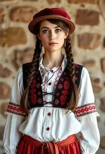 Traditional Hungarian Outfit face swap