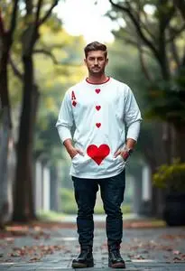 Ace Hearts Adult Costume face swap