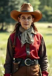 Adult Wild West Costume face swap