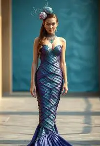 Alana Mermaid Costume face swap